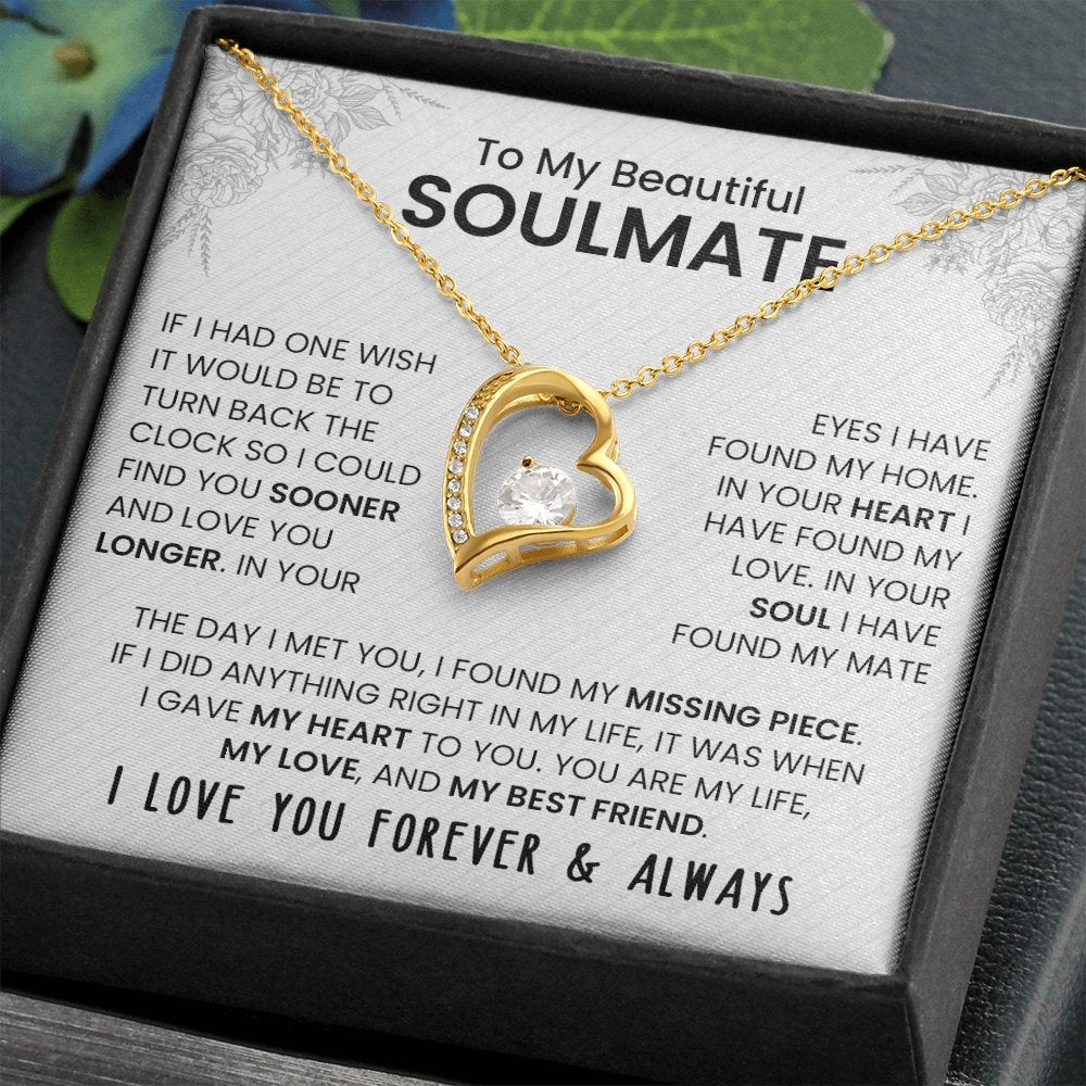 To My Beautiful Soulmate | If I Had One Wish | Jewelry | C30025TG, C30025TR, lx-C30025, PB23-WOOD, PROD-2242047, PT-781, TNM-1, USER-43062 | TageUnlimited