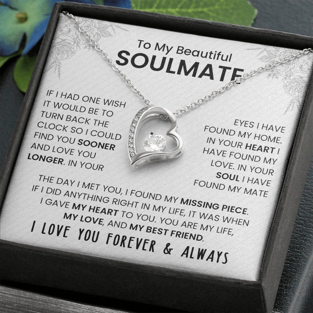To My Beautiful Soulmate | If I Had One Wish | Jewelry | C30025TG, C30025TR, lx-C30025, PB23-WOOD, PROD-2242047, PT-781, TNM-1, USER-43062 | TageUnlimited