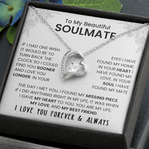 To My Beautiful Soulmate | If I Had One Wish | Jewelry | C30025TG, C30025TR, lx-C30025, PB23-WOOD, PROD-2242047, PT-781, TNM-1, USER-43062 | TageUnlimited