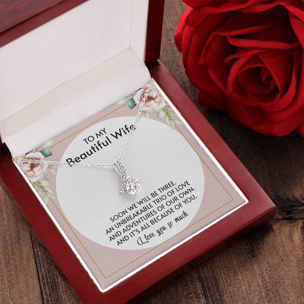 To My Beautiful Wife | All Because Of You 🤍💎 | Jewelry | C30084TG, C30084TR, lx-C30084, PB23-WOOD, PROD-1876186, PT-930, TNM-1, USER-43062 | TageUnlimited