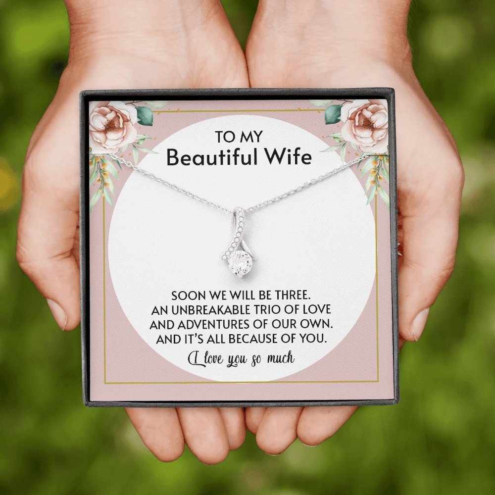 To My Beautiful Wife | All Because Of You 🤍💎 | Jewelry | C30084TG, C30084TR, lx-C30084, PB23-WOOD, PROD-1876186, PT-930, TNM-1, USER-43062 | TageUnlimited