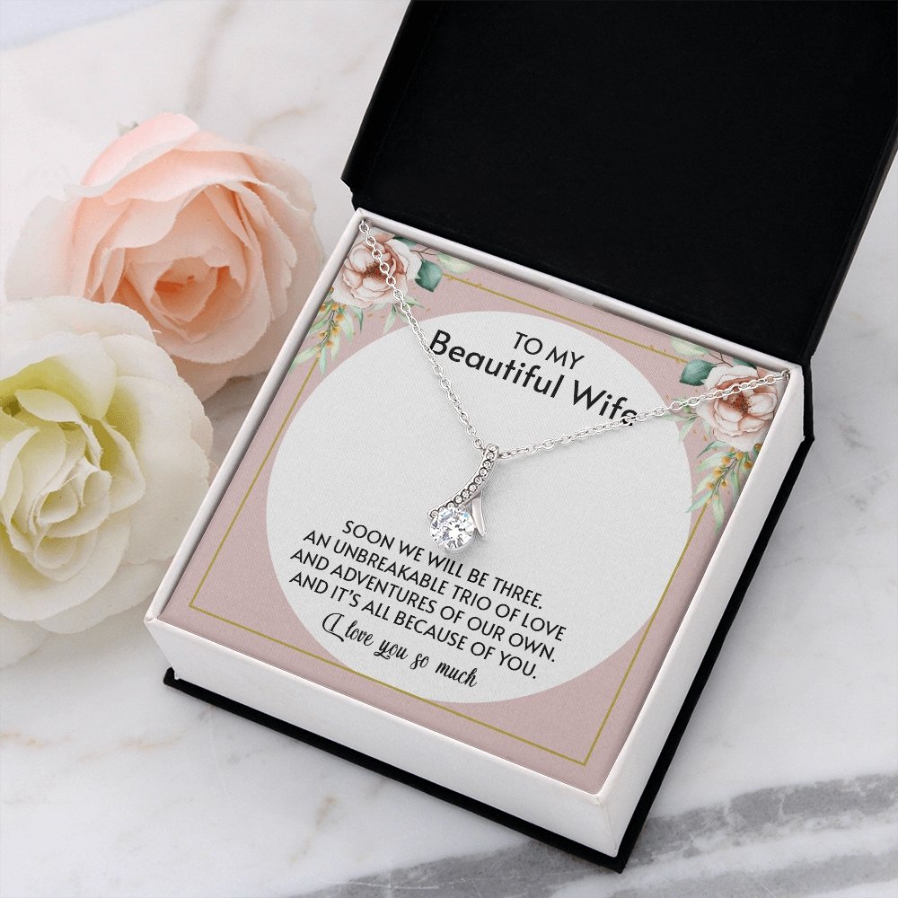 To My Beautiful Wife | All Because Of You 🤍💎 | Jewelry | C30084TG, C30084TR, lx-C30084, PB23-WOOD, PROD-1876186, PT-930, TNM-1, USER-43062 | TageUnlimited