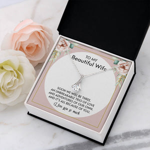 To My Beautiful Wife | All Because Of You 🤍💎 | Jewelry | C30084TG, C30084TR, lx-C30084, PB23-WOOD, PROD-1876186, PT-930, TNM-1, USER-43062 | TageUnlimited