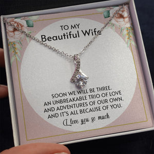 To My Beautiful Wife | All Because Of You 🤍💎 | Jewelry | C30084TG, C30084TR, lx-C30084, PB23-WOOD, PROD-1876186, PT-930, TNM-1, USER-43062 | TageUnlimited
