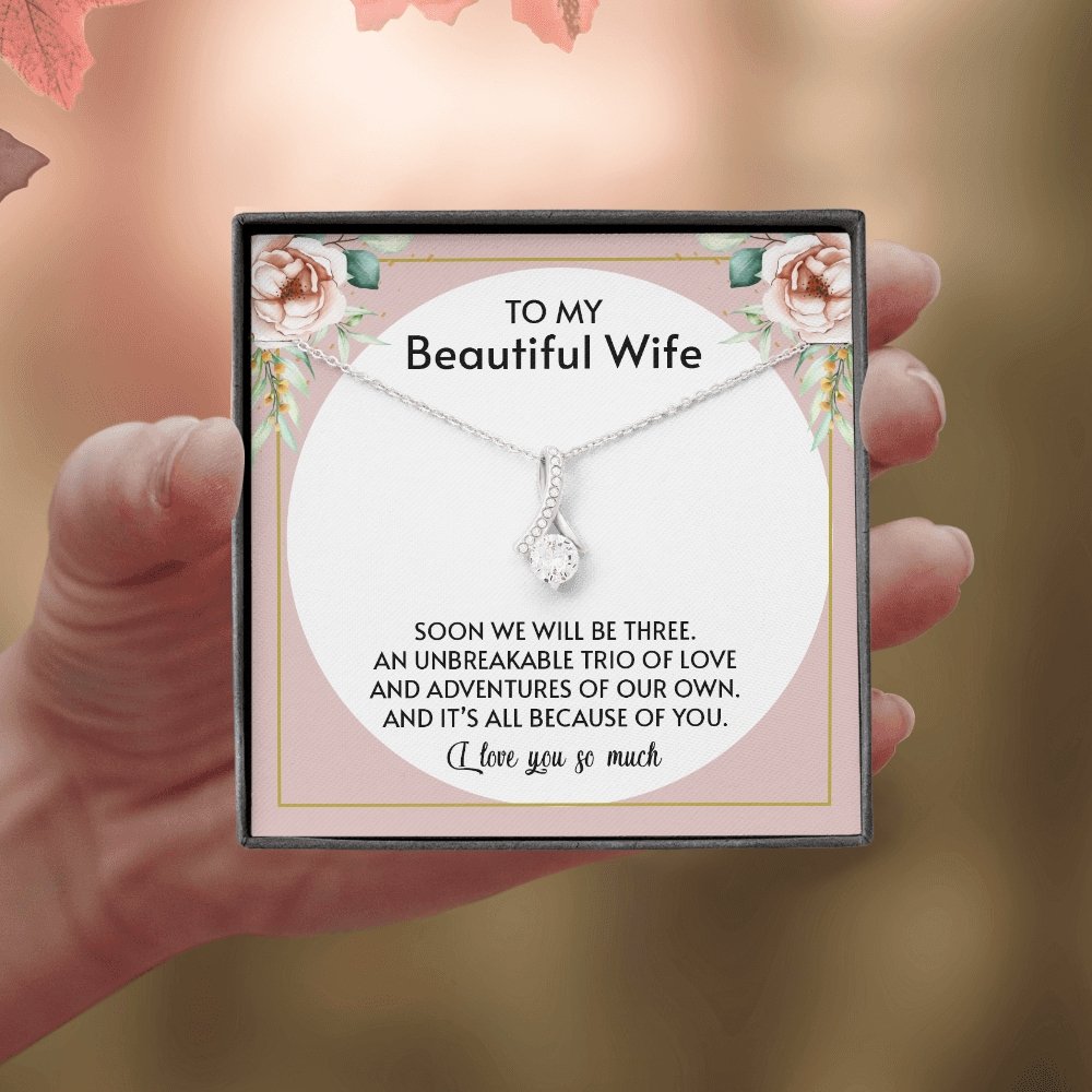 To My Beautiful Wife | All Because Of You 🤍💎 | Jewelry | C30084TG, C30084TR, lx-C30084, PB23-WOOD, PROD-1876186, PT-930, TNM-1, USER-43062 | TageUnlimited