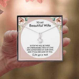 To My Beautiful Wife | All Because Of You 🤍💎 | Jewelry | C30084TG, C30084TR, lx-C30084, PB23-WOOD, PROD-1876186, PT-930, TNM-1, USER-43062 | TageUnlimited