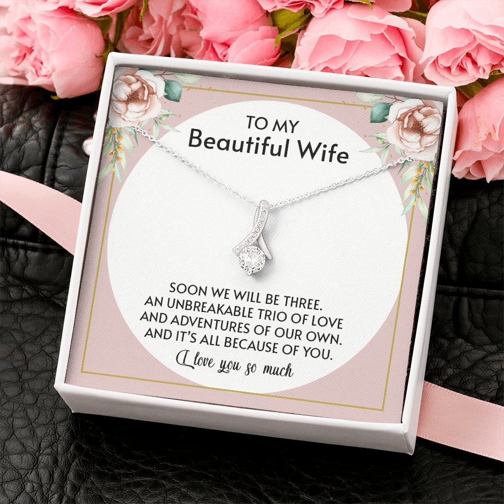 To My Beautiful Wife | All Because Of You 🤍💎 | Jewelry | C30084TG, C30084TR, lx-C30084, PB23-WOOD, PROD-1876186, PT-930, TNM-1, USER-43062 | TageUnlimited