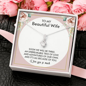 To My Beautiful Wife | All Because Of You 🤍💎 | Jewelry | C30084TG, C30084TR, lx-C30084, PB23-WOOD, PROD-1876186, PT-930, TNM-1, USER-43062 | TageUnlimited