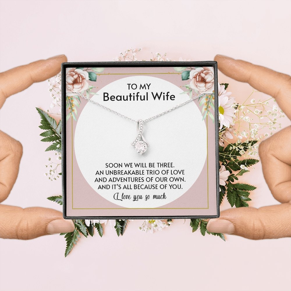 To My Beautiful Wife | All Because Of You 🤍💎 | Jewelry | C30084TG, C30084TR, lx-C30084, PB23-WOOD, PROD-1876186, PT-930, TNM-1, USER-43062 | TageUnlimited