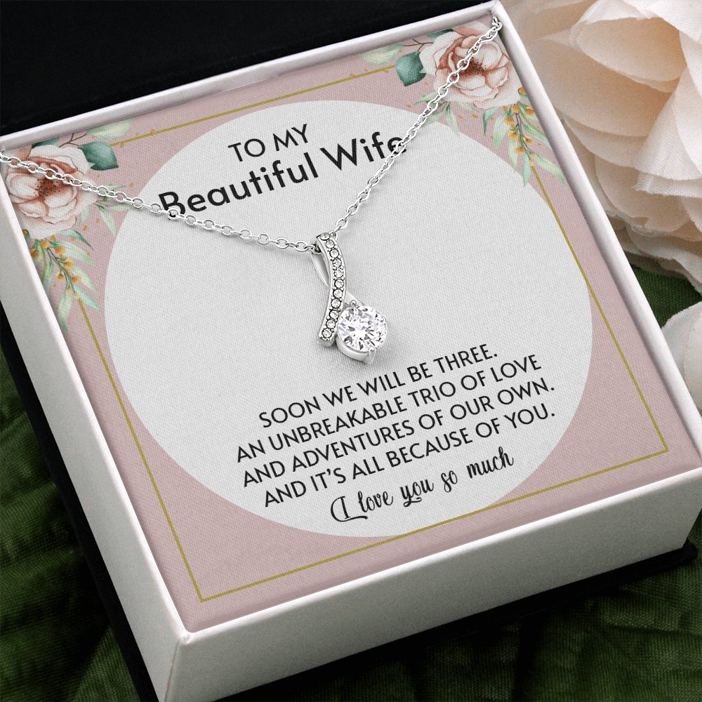To My Beautiful Wife | All Because Of You 🤍💎 | Jewelry | C30084TG, C30084TR, lx-C30084, PB23-WOOD, PROD-1876186, PT-930, TNM-1, USER-43062 | TageUnlimited