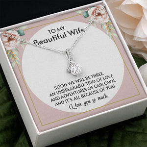 To My Beautiful Wife | All Because Of You 🤍💎 | Jewelry | C30084TG, C30084TR, lx-C30084, PB23-WOOD, PROD-1876186, PT-930, TNM-1, USER-43062 | TageUnlimited