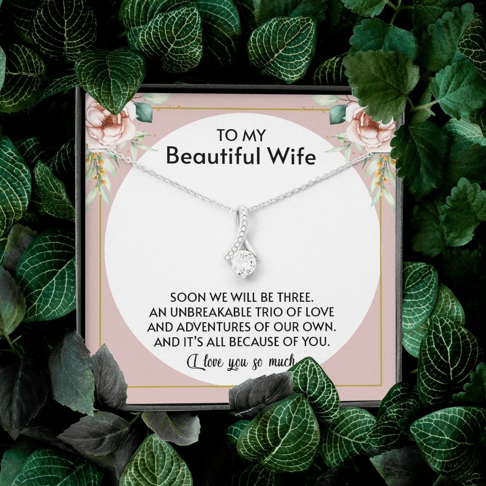 To My Beautiful Wife | All Because Of You 🤍💎 | Jewelry | C30084TG, C30084TR, lx-C30084, PB23-WOOD, PROD-1876186, PT-930, TNM-1, USER-43062 | TageUnlimited