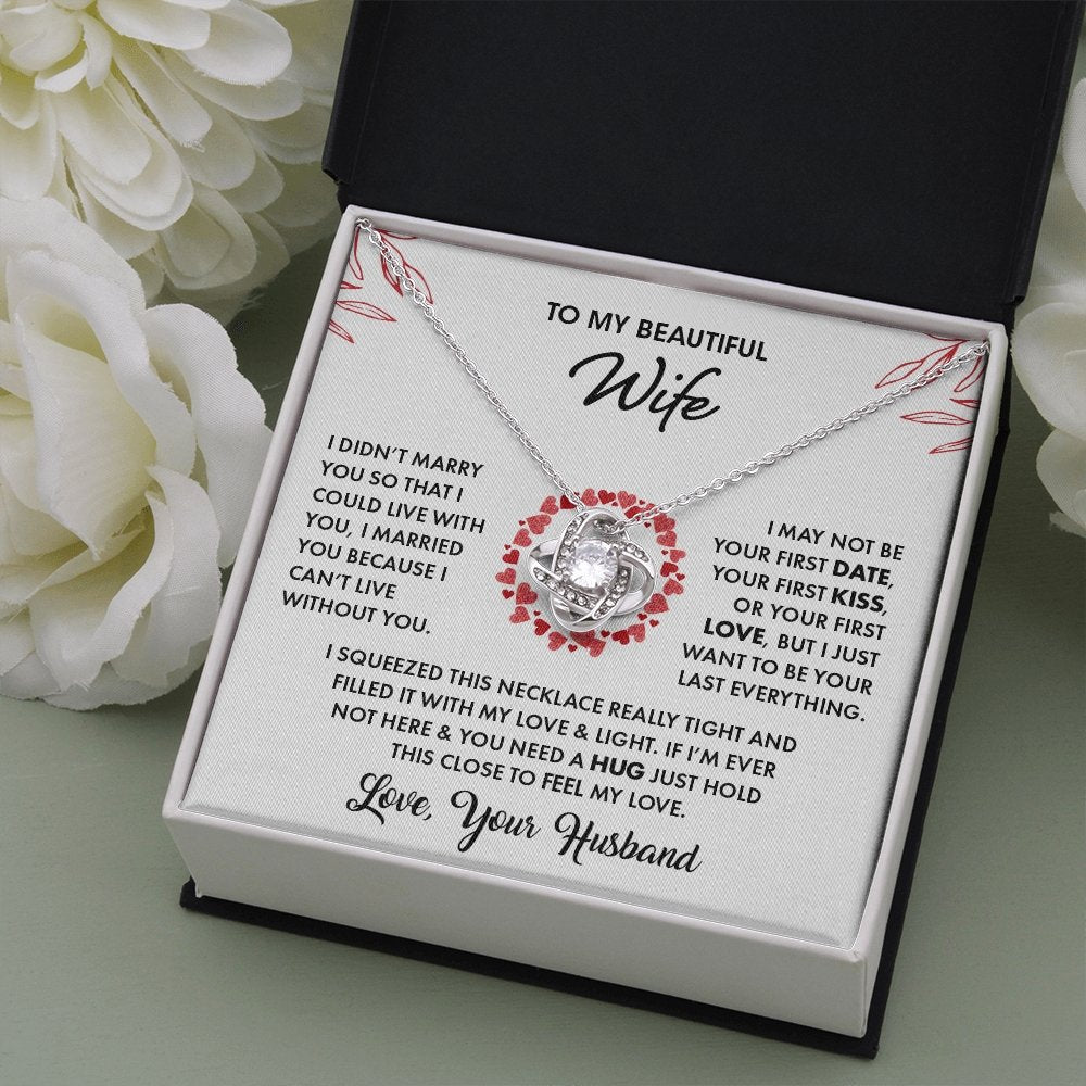To My Beautiful Wife | Feel My Love 💓💓 | Jewelry | C30011TG, C30011TR, lx-C30011, PB23-WOOD, PROD-1751484, PT-922, TNM-1, USER-43062 | TageUnlimited