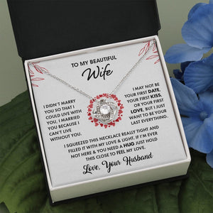To My Beautiful Wife | Feel My Love 💓💓 | Jewelry | C30011TG, C30011TR, lx-C30011, PB23-WOOD, PROD-1751484, PT-922, TNM-1, USER-43062 | TageUnlimited