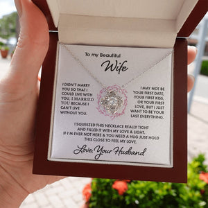 To My Beautiful Wife | Love Your Husband ❤️‍🔥 | Jewelry | C30011TG, C30011TR, lx-C30011, PB23-WOOD, PROD-1576004, PT-922, TNM-1, USER-43062, WARRANTY-UPSELL | TageUnlimited