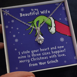 To My Beautiful Wife | Merry Christmas 💖💓 | Jewelry | C30084TG, C30084TR, lx-C30084, PB23-WOOD, PROD-1572581, PT-930, TNM-1, USER-43062, WARRANTY-UPSELL | TageUnlimited