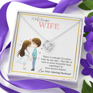 To My Beautiful Wife | There Is Nobody I'd Rather Have By My Side | Jewelry | C30011TG, C30011TR, lx-C30011, PB23-WOOD, PROD-2247979, PT-922, TNM-1, USER-43062 | TageUnlimited