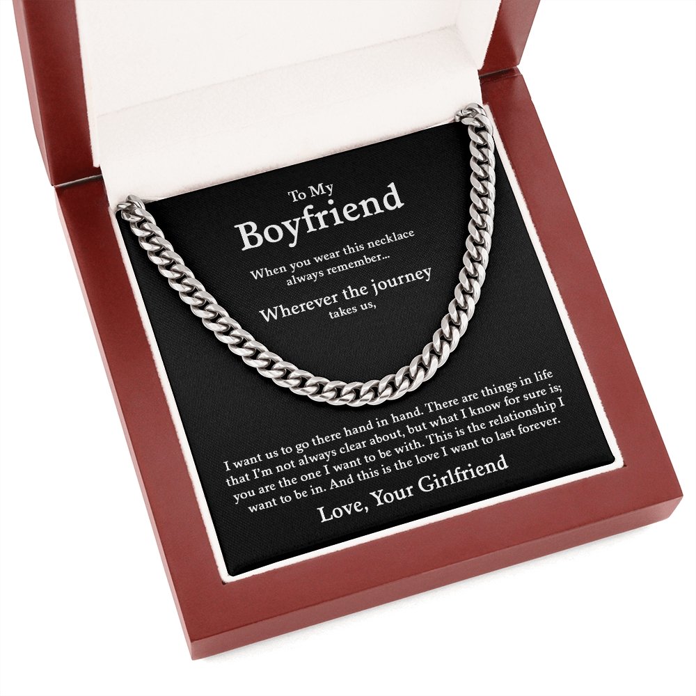 To My Boyfriend | Love To Last Forever ❤️♾️ | Jewelry | C30184T, C30184TG, lx-C30184, PB23-WOOD, PROD-1822657, PT-1772, USER-43062 | TageUnlimited