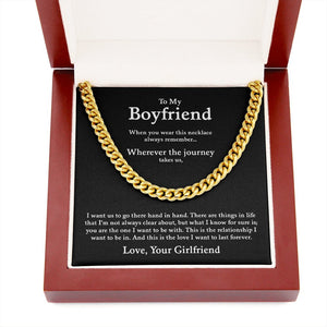 To My Boyfriend | Love To Last Forever ❤️♾️ | Jewelry | C30184T, C30184TG, lx-C30184, PB23-WOOD, PROD-1822657, PT-1772, USER-43062 | TageUnlimited