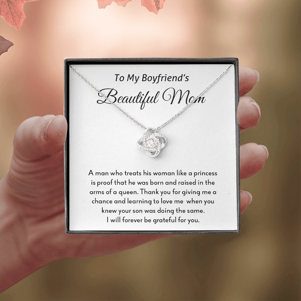 To My Boyfriend's Beautiful Mom | Forever Grateful | Jewelry | C30011TG, C30011TR, lx-C30011, PB23-WOOD, PROD-2070626, PT-922, TNM-1, USER-43062 | TageUnlimited