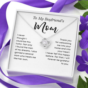 To My Boyfriend's Mom | I Never Thought I Could Be This Lucky | Jewelry | C30011TG, C30011TR, lx-C30011, PB23-WOOD, PROD-2074400, PT-922, TNM-1, USER-43062 | TageUnlimited