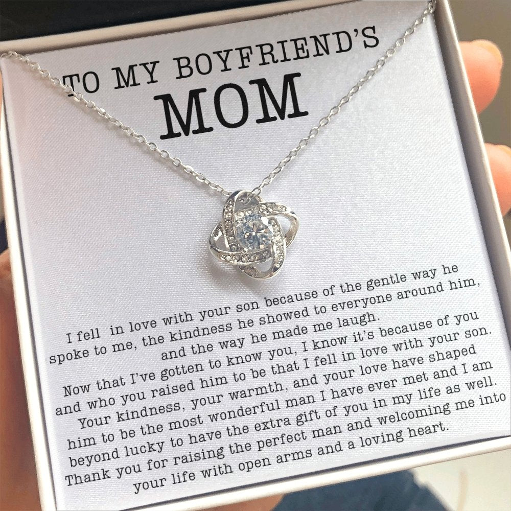 To My Boyfriend's Mom | Thank You For Raising The Perfect Man | Jewelry | C30011TG, C30011TR, lx-C30011, PB23-WOOD, PROD-2070925, PT-922, TNM-1, USER-43062 | TageUnlimited