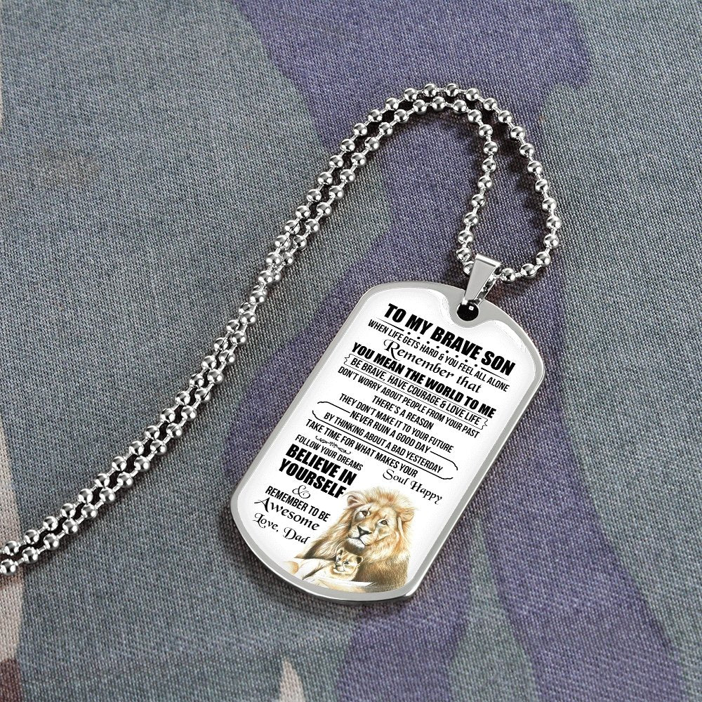 To My Brave Son | You Mean the World To Me | Jewelry | TageUnlimited