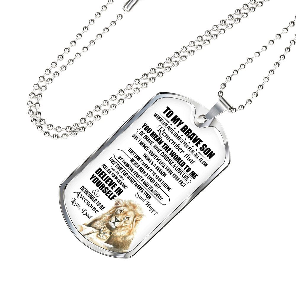 To My Brave Son | You Mean the World To Me | Jewelry | TageUnlimited