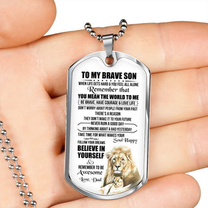 To My Brave Son | You Mean the World To Me | Jewelry | TageUnlimited