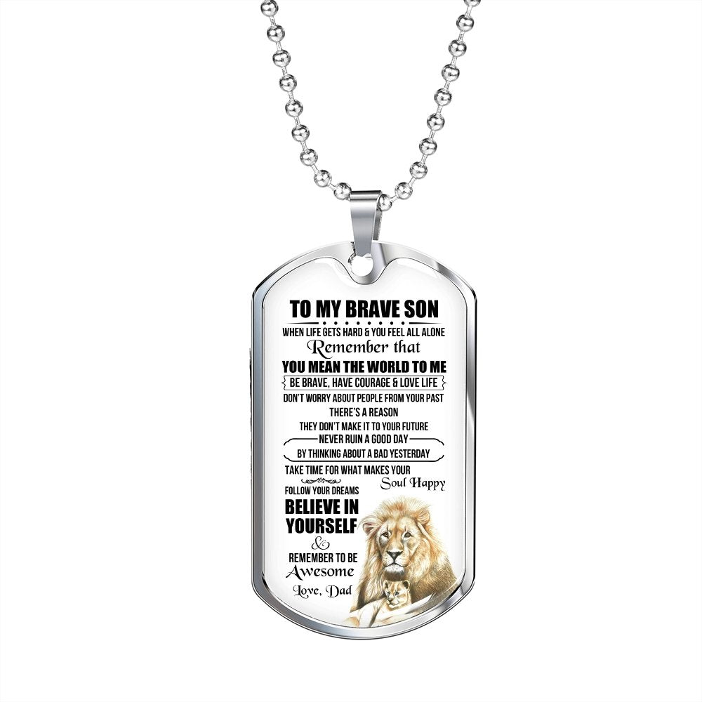 To My Brave Son | You Mean the World To Me | Jewelry | TageUnlimited