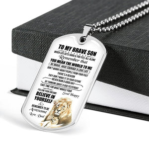 To My Brave Son | You Mean the World To Me | Jewelry | TageUnlimited