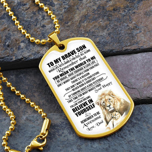 To My Brave Son | You Mean the World To Me | Jewelry | TageUnlimited