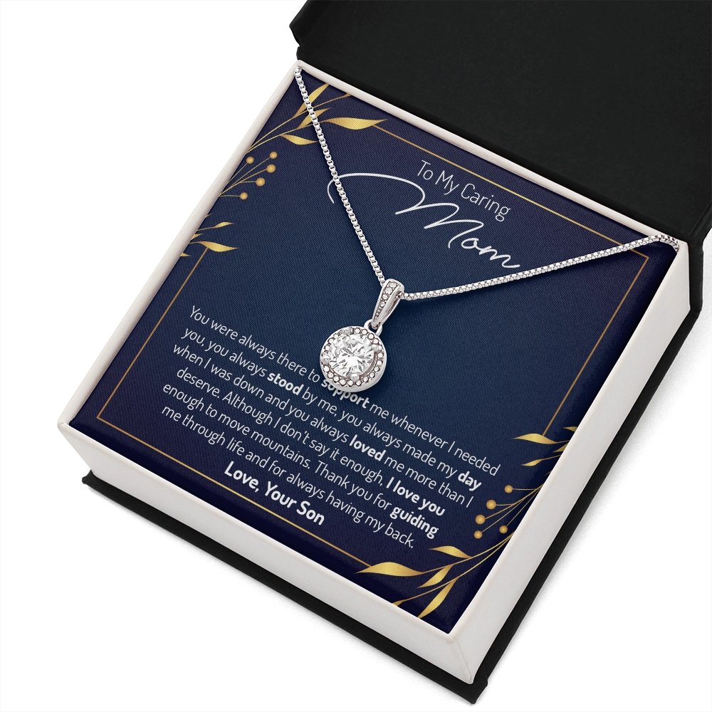 To My Caring Mom | You Were Always There | Jewelry | C30187TR, lx-C30187, PB23-WOOD, PROD-2035129, PT-2646, TNM-1, USER-43062 | TageUnlimited