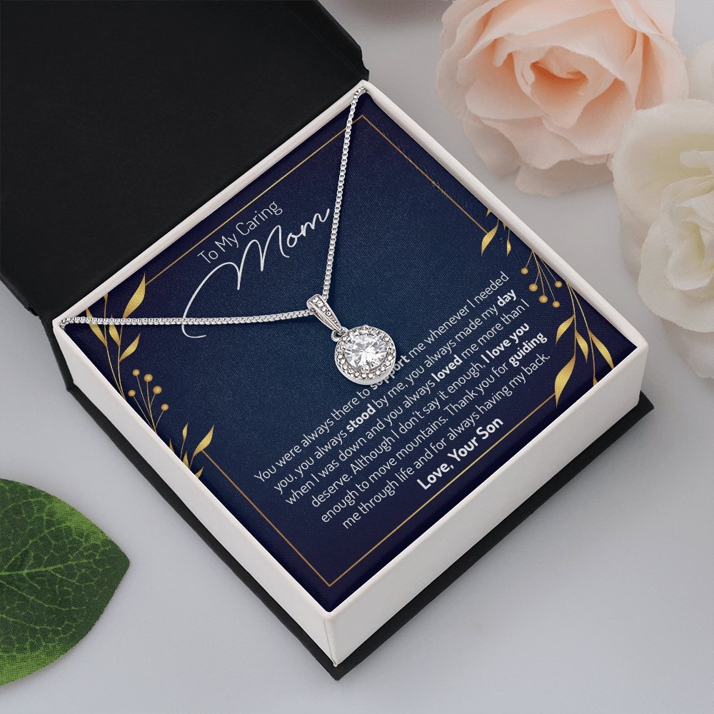 To My Caring Mom | You Were Always There | Jewelry | C30187TR, lx-C30187, PB23-WOOD, PROD-2035129, PT-2646, TNM-1, USER-43062 | TageUnlimited