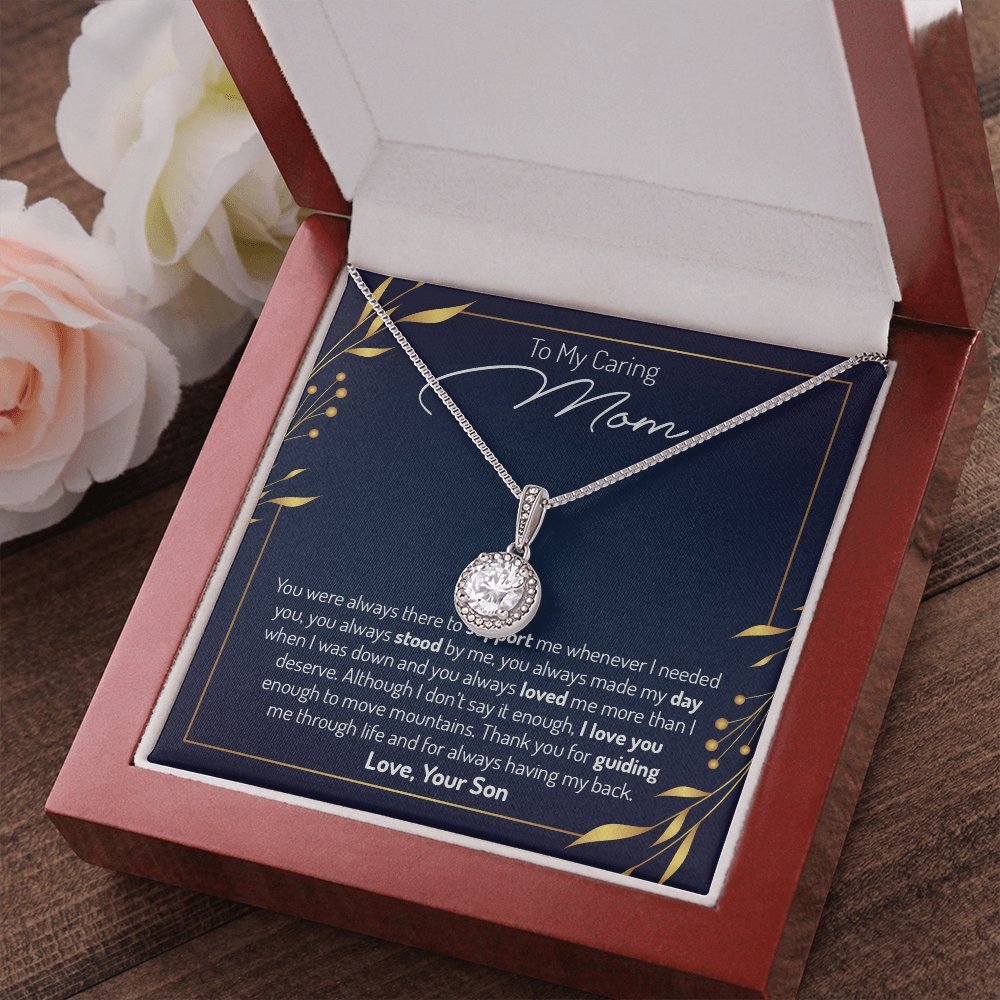To My Caring Mom | You Were Always There | Jewelry | C30187TR, lx-C30187, PB23-WOOD, PROD-2035129, PT-2646, TNM-1, USER-43062 | TageUnlimited