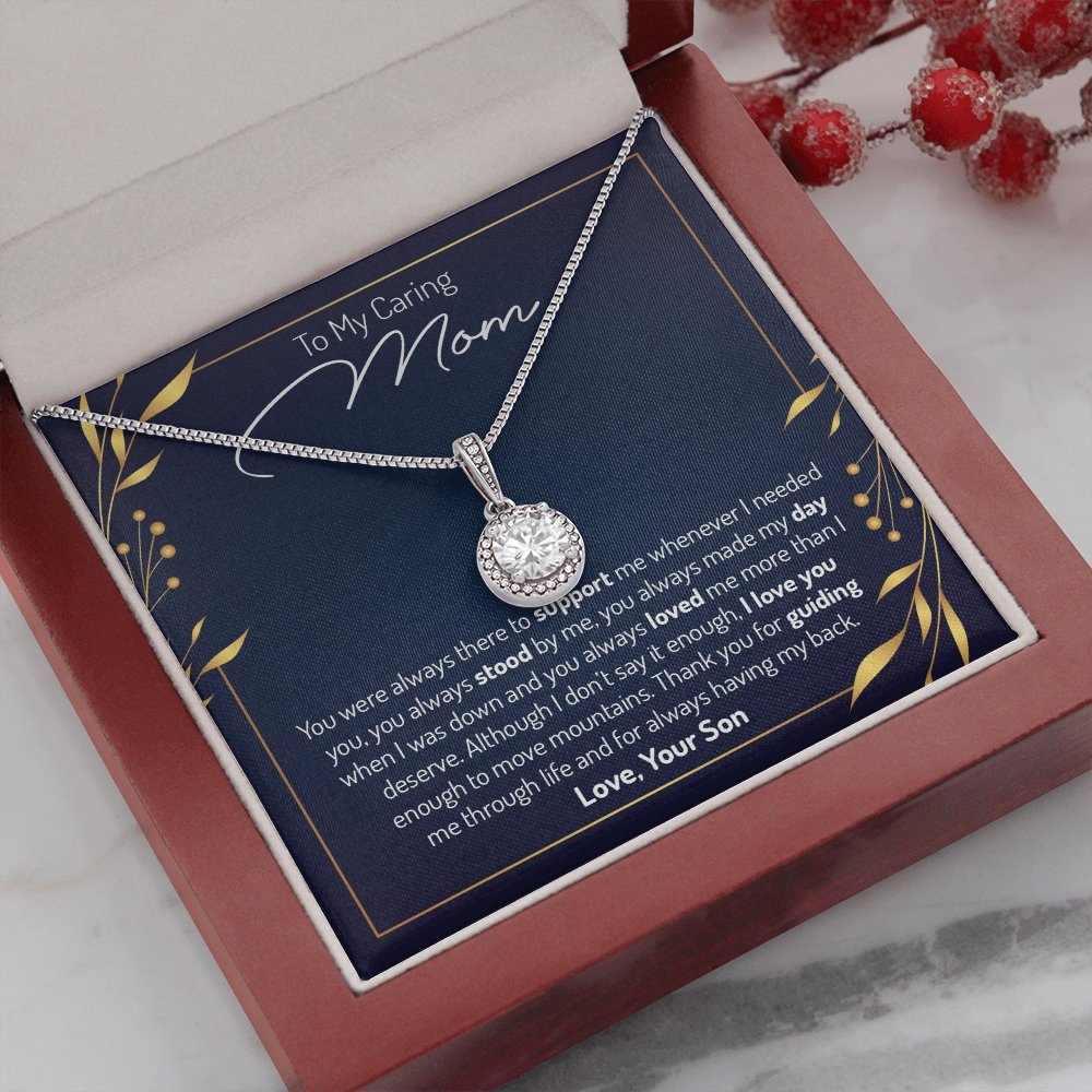 To My Caring Mom | You Were Always There | Jewelry | C30187TR, lx-C30187, PB23-WOOD, PROD-2035129, PT-2646, TNM-1, USER-43062 | TageUnlimited