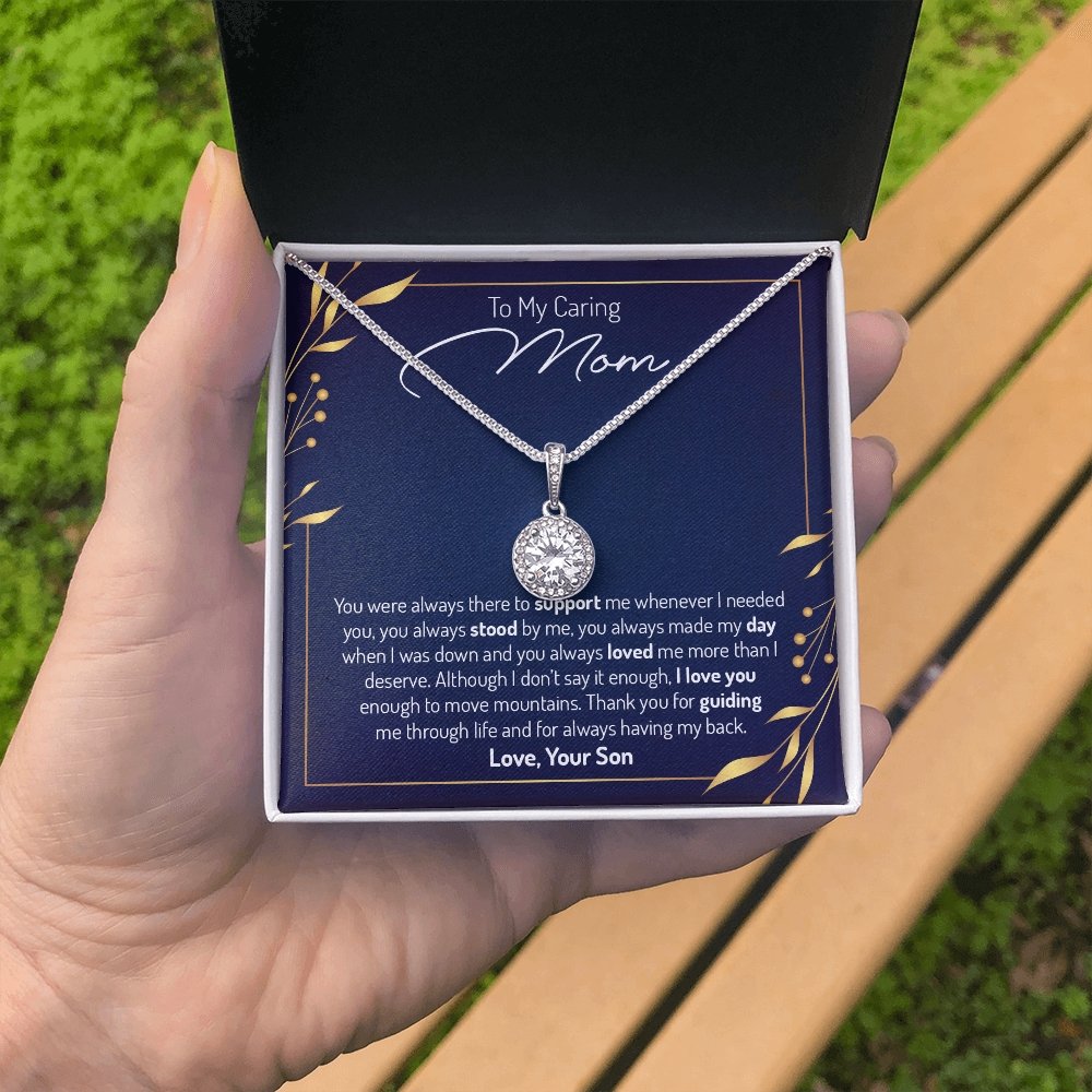 To My Caring Mom | You Were Always There | Jewelry | C30187TR, lx-C30187, PB23-WOOD, PROD-2035129, PT-2646, TNM-1, USER-43062 | TageUnlimited