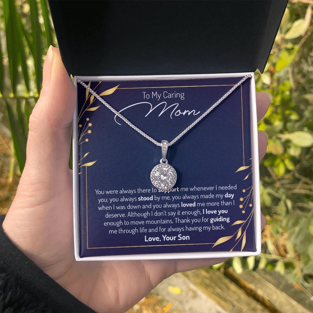 To My Caring Mom | You Were Always There | Jewelry | C30187TR, lx-C30187, PB23-WOOD, PROD-2035129, PT-2646, TNM-1, USER-43062 | TageUnlimited