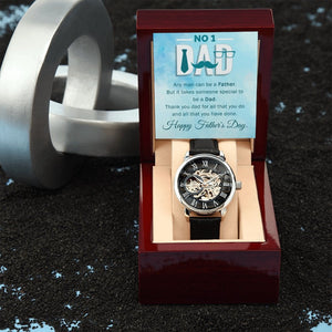 To My Dad Gift Watch | Any Man Can Be A Father | Father's Day Gift | Jewelry | PB24-WOOD, PROD-2245467, PT-4320, USER-43062, W30044 | TageUnlimited