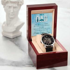 To My Dad Gift Watch | Any Man Can Be A Father | Father's Day Gift | Jewelry | PB24-WOOD, PROD-2245467, PT-4320, USER-43062, W30044 | TageUnlimited