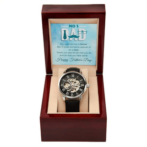 To My Dad Gift Watch | Any Man Can Be A Father | Father's Day Gift | Jewelry | PB24-WOOD, PROD-2245467, PT-4320, USER-43062, W30044 | TageUnlimited