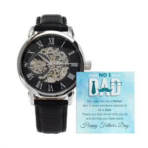To My Dad Gift Watch | Any Man Can Be A Father | Father's Day Gift | Jewelry | PB24-WOOD, PROD-2245467, PT-4320, USER-43062, W30044 | TageUnlimited