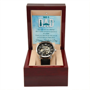 To My Dad Gift Watch | Any Man Can Be A Father | Father's Day Gift | Jewelry | PB24-WOOD, PROD-2245467, PT-4320, USER-43062, W30044 | TageUnlimited