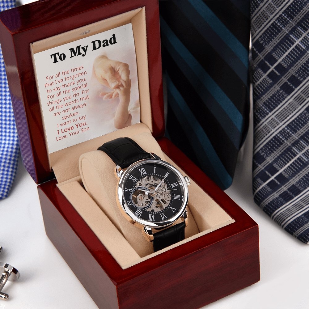 To My Dad Gift Watch | For All The Special Things You Do | Father's Day Gift | Jewelry | PB24-WOOD, PROD-2245490, PT-4320, USER-43062, W30044 | TageUnlimited