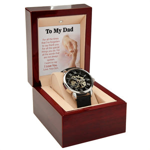 To My Dad Gift Watch | For All The Special Things You Do | Father's Day Gift | Jewelry | PB24-WOOD, PROD-2245490, PT-4320, USER-43062, W30044 | TageUnlimited