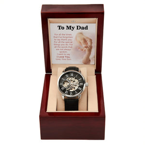 To My Dad Gift Watch | For All The Special Things You Do | Father's Day Gift | Jewelry | PB24-WOOD, PROD-2245490, PT-4320, USER-43062, W30044 | TageUnlimited