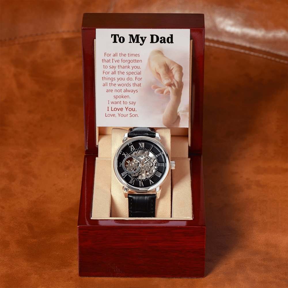 To My Dad Gift Watch | For All The Special Things You Do | Father's Day Gift | Jewelry | PB24-WOOD, PROD-2245490, PT-4320, USER-43062, W30044 | TageUnlimited
