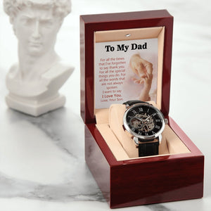 To My Dad Gift Watch | For All The Special Things You Do | Father's Day Gift | Jewelry | PB24-WOOD, PROD-2245490, PT-4320, USER-43062, W30044 | TageUnlimited
