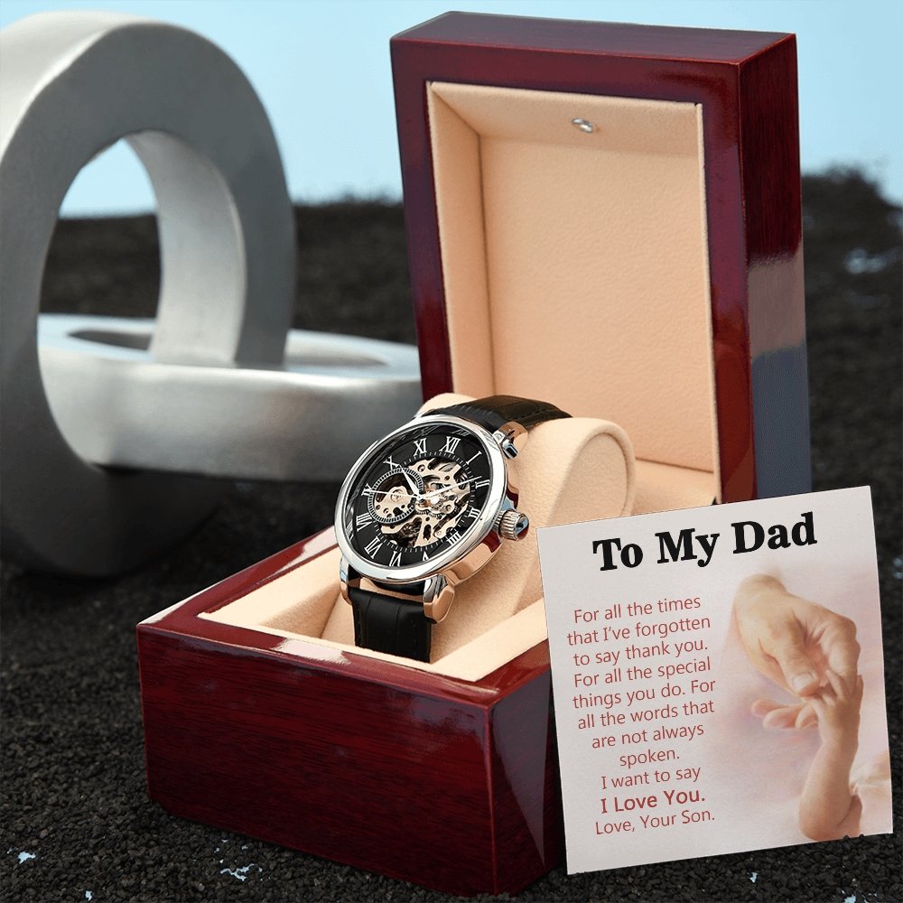 To My Dad Gift Watch | For All The Special Things You Do | Father's Day Gift | Jewelry | PB24-WOOD, PROD-2245490, PT-4320, USER-43062, W30044 | TageUnlimited