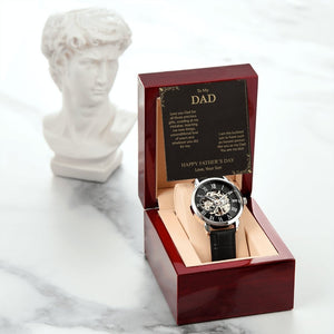 To My Dad Gift Watch | I Am The Luckiest | Father's Day Gift | Jewelry | PB24-WOOD, PROD-2242172, PT-4320, USER-43062, W30044 | TageUnlimited